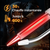 Chauffe rapide, jusqu'à 600 °C