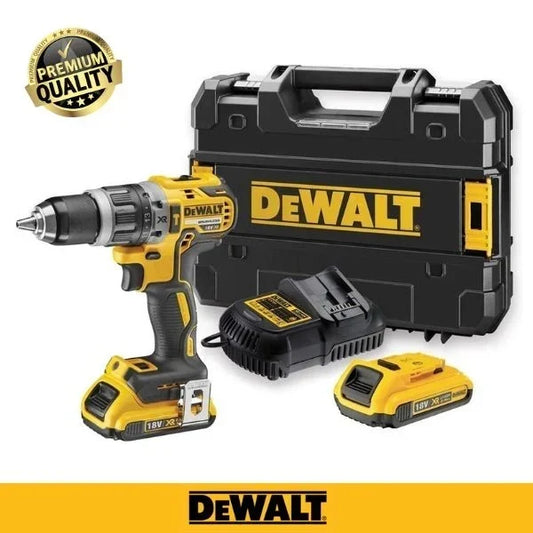 Kit perceuse à percussion DeWalt 18V XR avec 2 batteries et mallette