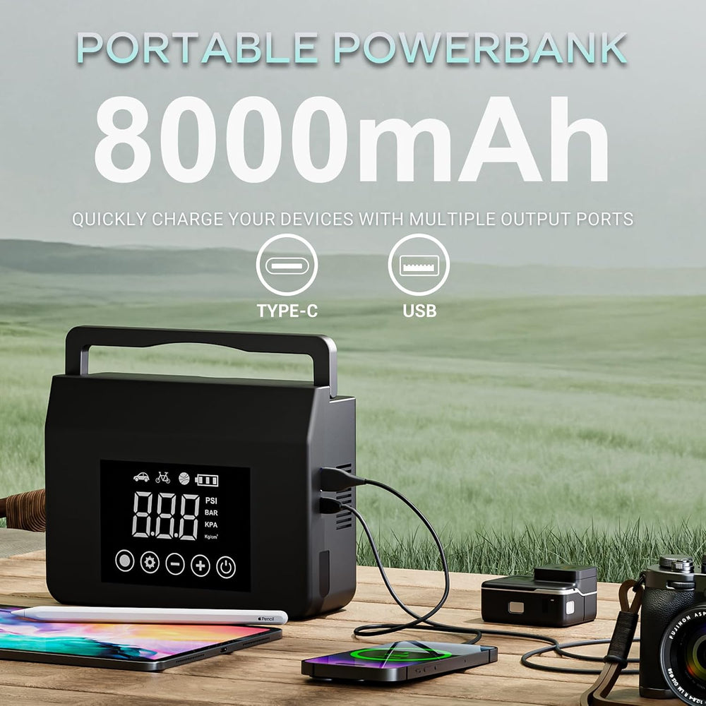 Power bank pour le téléphone, USB-A et USB-C