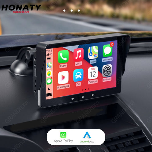 Écran CarPlay et Android Auto sans fil sur tableau de bord
