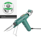 Pistolet à souder vert avec bobine de fil à souder